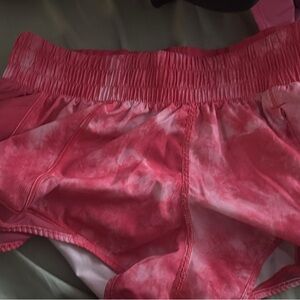 Pink Tie-Dye Lululemon Shorts